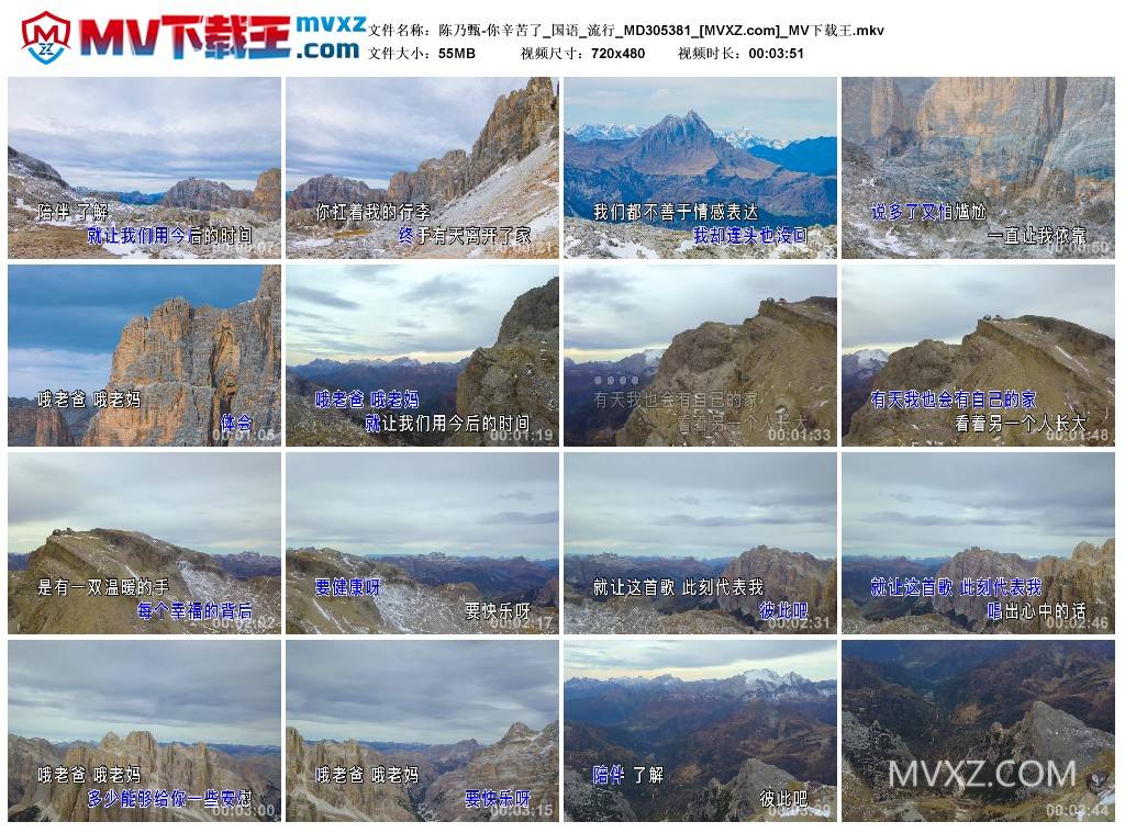 陈乃甄-你辛苦了_国语_流行_MD305381